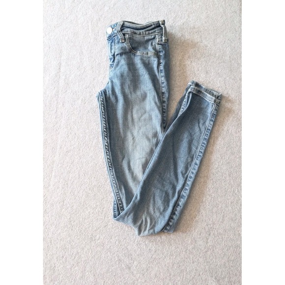 Hollister Jeans 00R Womens 23x28 Low-Rise Jean Legging Light Wash Stretch Skinny - Picture 13 of 15